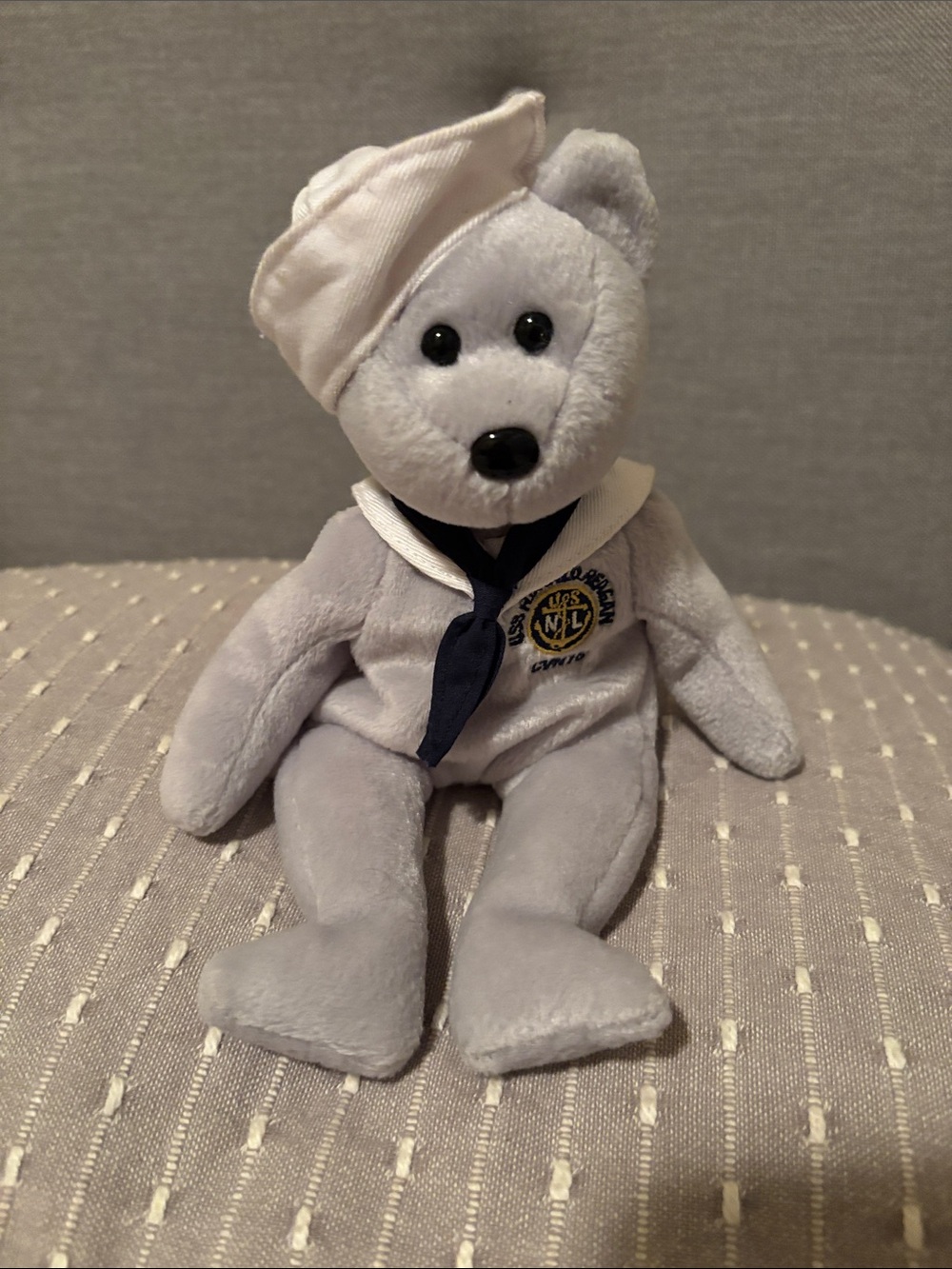 Special Edition Ronnie Bear Plush with Navy Tie and Hat